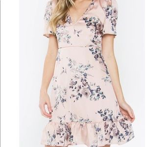 Floral Silk Mini Dress